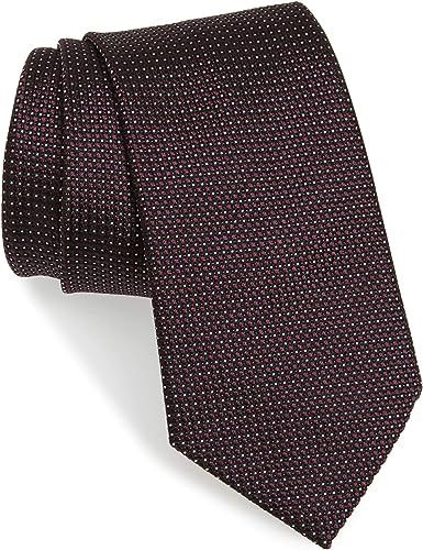 Ermenegildo Zegna Micro Dot Pattern Purple Silk Tie