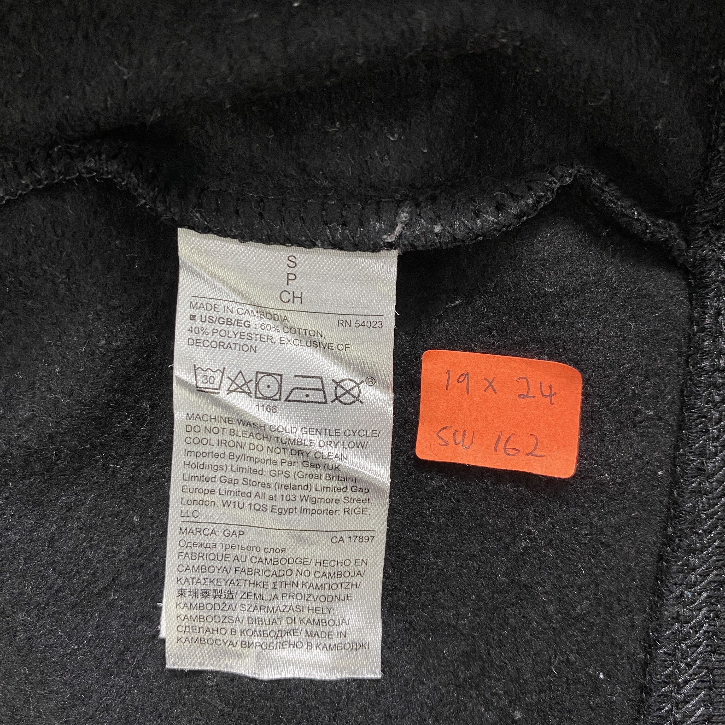 Gap Vintage Gap Black Hoodie -SW162 Size US XS / EU 42 / 0 - 7 Thumbnail