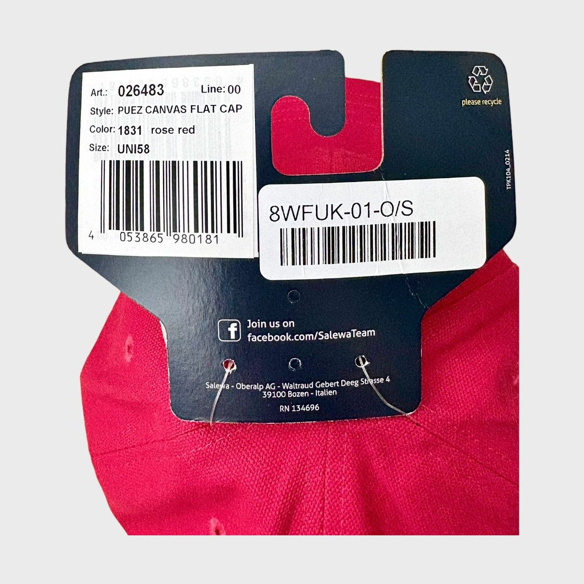 SALEWA Salewa Men’s Puez Canvas Flat Baseball Rose Red Hat Sz OS Size ONE SIZE - 17 Thumbnail