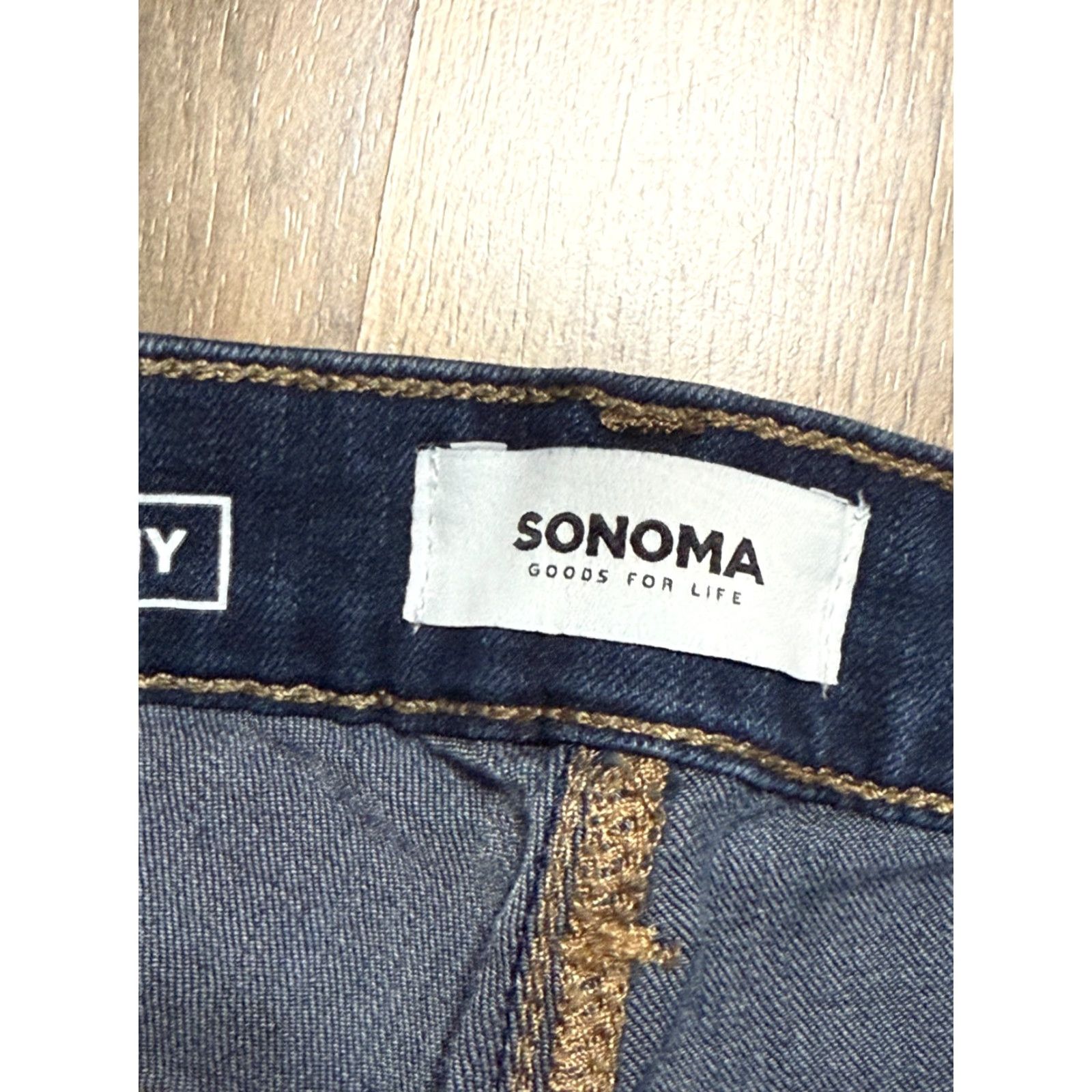 Vintage Sonoma Jeans Women 4PR Blue Denim Skinny 5-Pocket Pockets Dark Wash Size 27" / US 4 / IT 40 - 5 Thumbnail