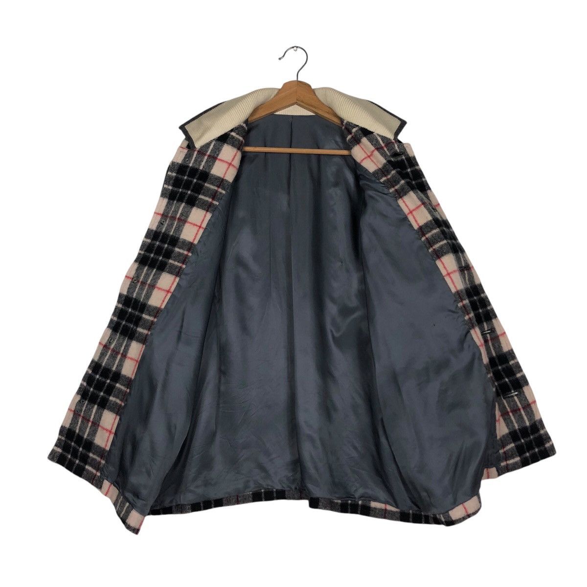 Japanese Brand 📌Vintage Bomber Jacket Rugby Ball Design Tartan Big Logo Size US M / EU 48-50 / 2 - 15 Thumbnail