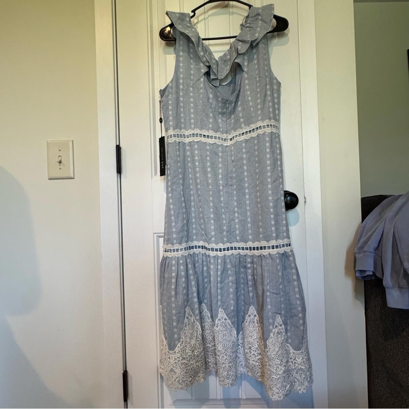 Other Jax Sky Blue Dress with White Lace*Flaw* Size XXL / US 16-18 / IT 52-54 - 2 Thumbnail
