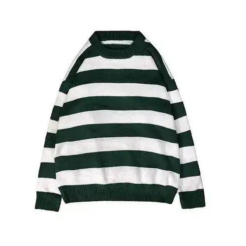 Royal Underground Vintage Stripe Knitted Sweater Long Sleeves Size US XL / EU 56 / 4 - 2 Thumbnail