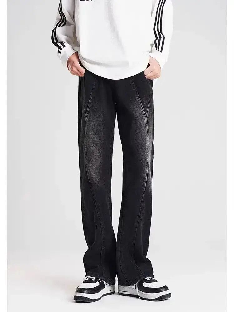 Japanese Brand Retro loose casual straight leg jeans Size US 30 / EU 46 - 2 Thumbnail