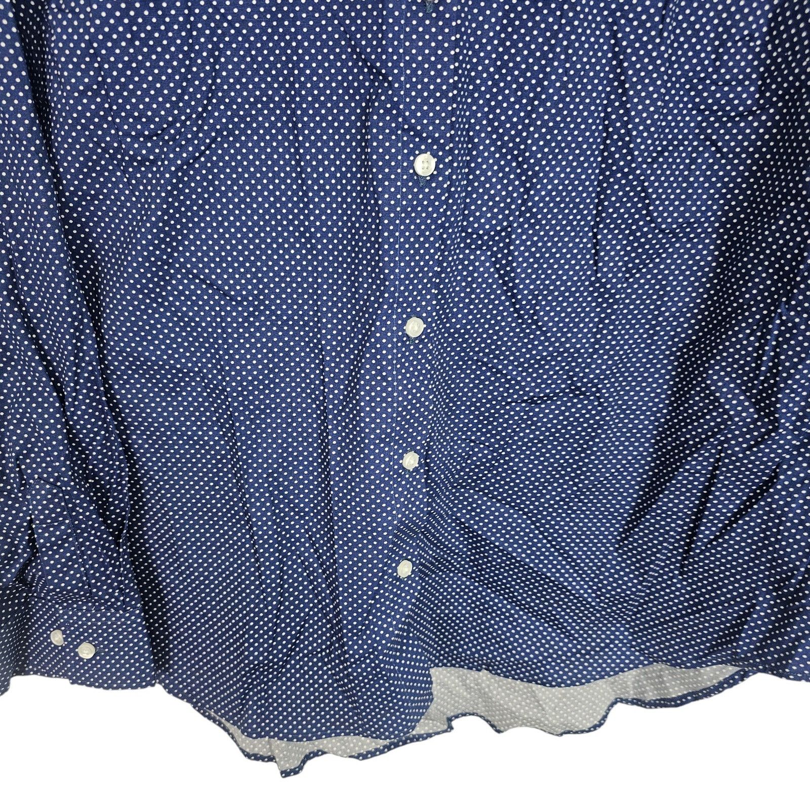 J. Peterman J. Peterman Womens Polka Dot Button Top 18 Classic Timeless Size XXL / US 16-18 / IT 52-54 - 3 Thumbnail