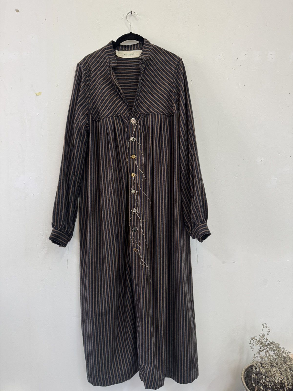 Mavranyma Striped maxi chemisier dress Size L / US 10 / IT 46 - 2 Thumbnail