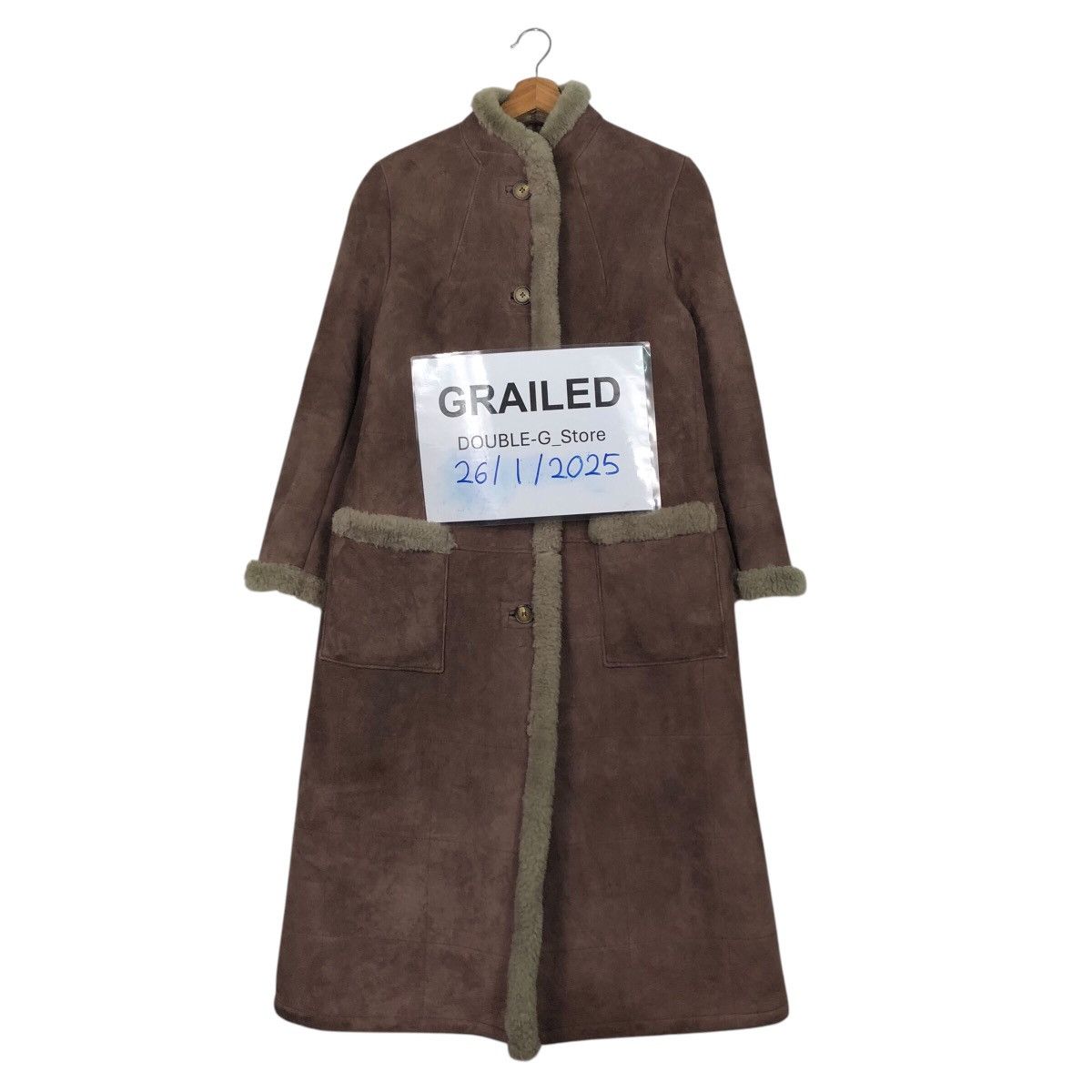 Vintage Vintage Long Jacket Leather Shearling Mink Fur DenoDe Patit Size US M / EU 48-50 / 2 - 1 Thumbnail