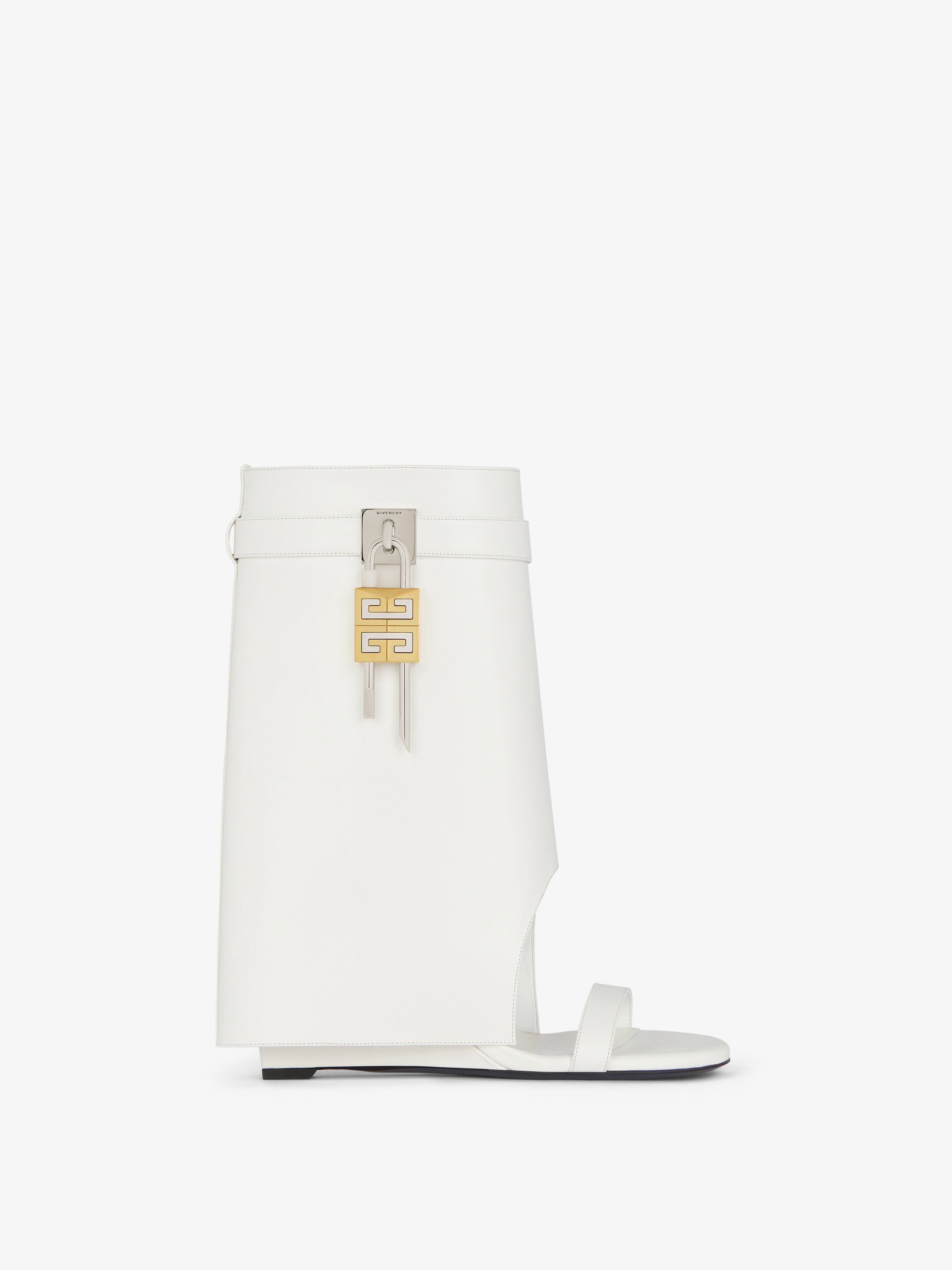Givenchy o1srvl11e0525 Shark Lock Ankle Sandals in Ivory Size US 6 / IT 36 - 1 Thumbnail