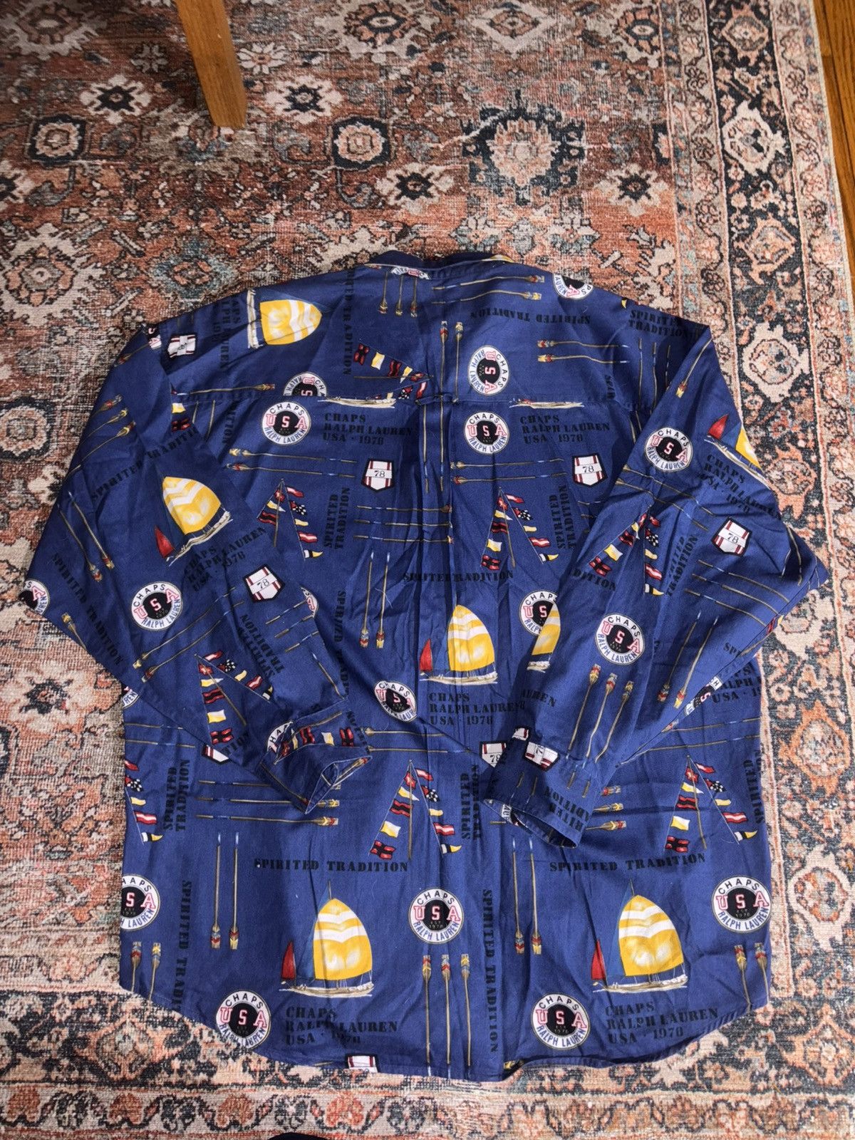 Chaps Ralph Lauren Vintage full print chaos Ralph Lauren button up Size US XL / EU 56 / 4 - 8 Thumbnail