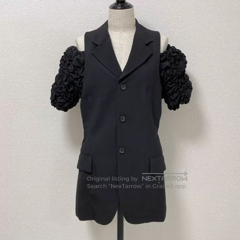 Comme des Garcons Comme Des Garcons Black Retro Puff Sleeve Top Size S / US 4 / IT 40 - 1 Thumbnail