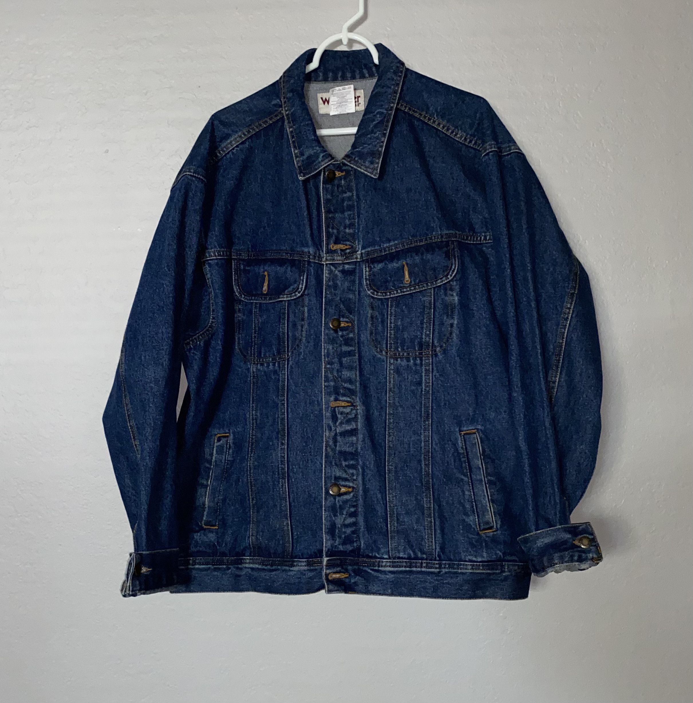 Wrangler Wrangler Rugged Wear Denim Jean JACKET Coat 2XL cowboy USA Size US XXL / EU 58 / 5 - 1 Thumbnail