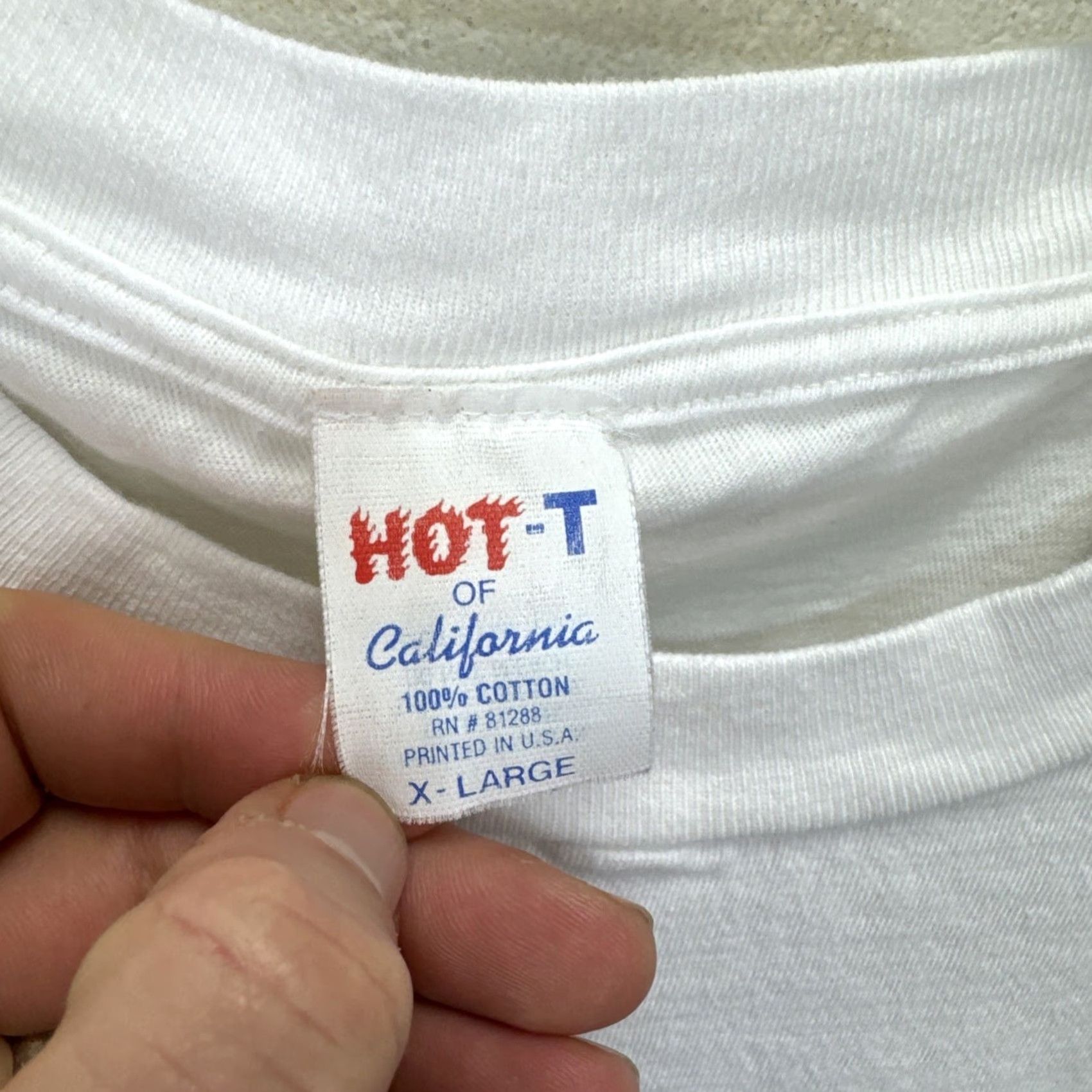 Vintage VINTAGE Wearable Art Tee White Single Stitch T Shirt 90s Women in Sun Hat Hot T XL Unisex Graphic Tee Sportswear/Beach Womens Mens Size XL / US 12-14 / IT 48-50 - 3 Thumbnail
