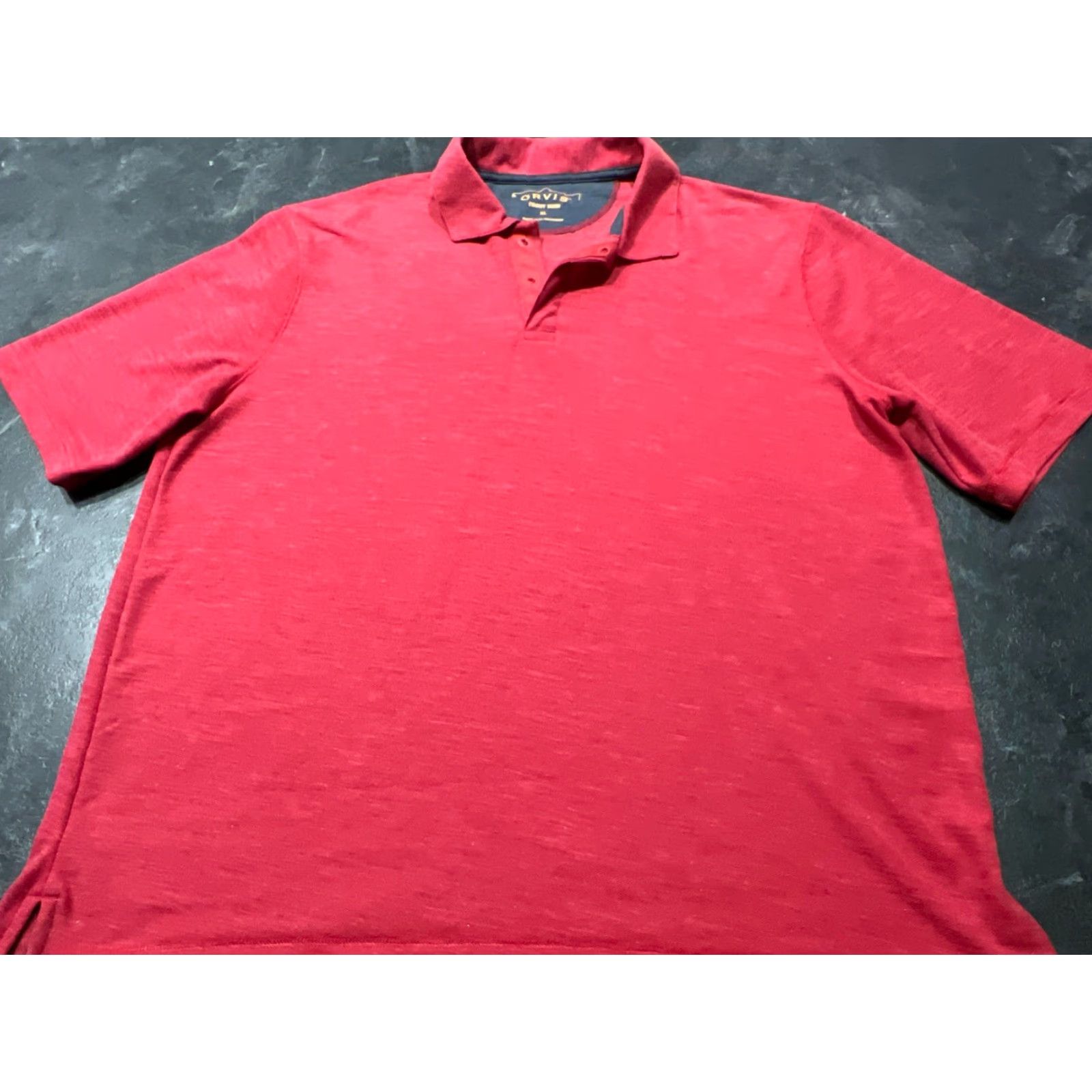 Orvis VINTAGE Orvis Men’s Polo Shirt XL Red Short Sleeve Casual Travel Wicking Snap Polo Size US XL / EU 56 / 4 - 2 Thumbnail