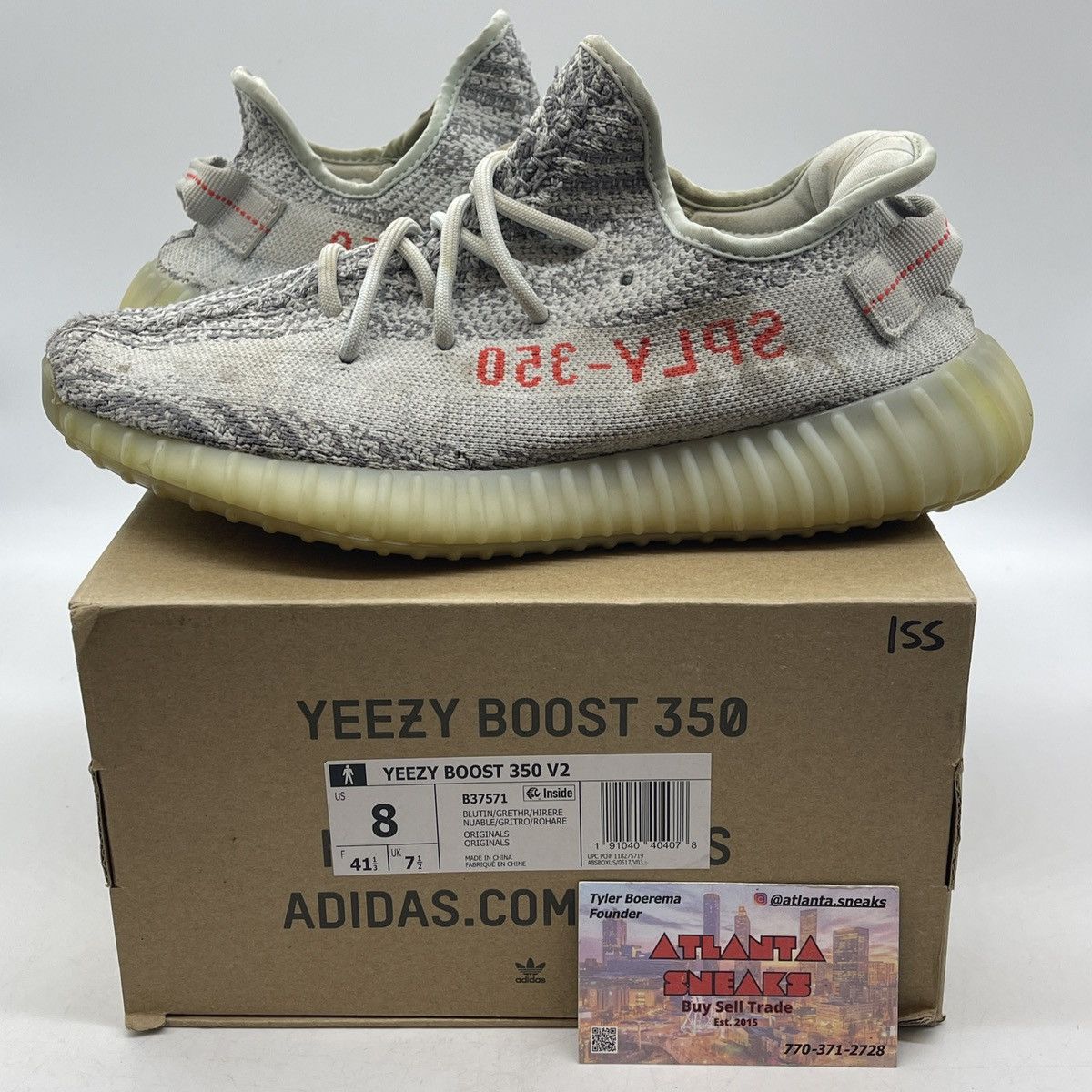 Adidas Yeezy boost 350 blue tint Size US 8 / EU 41 - 1 Thumbnail