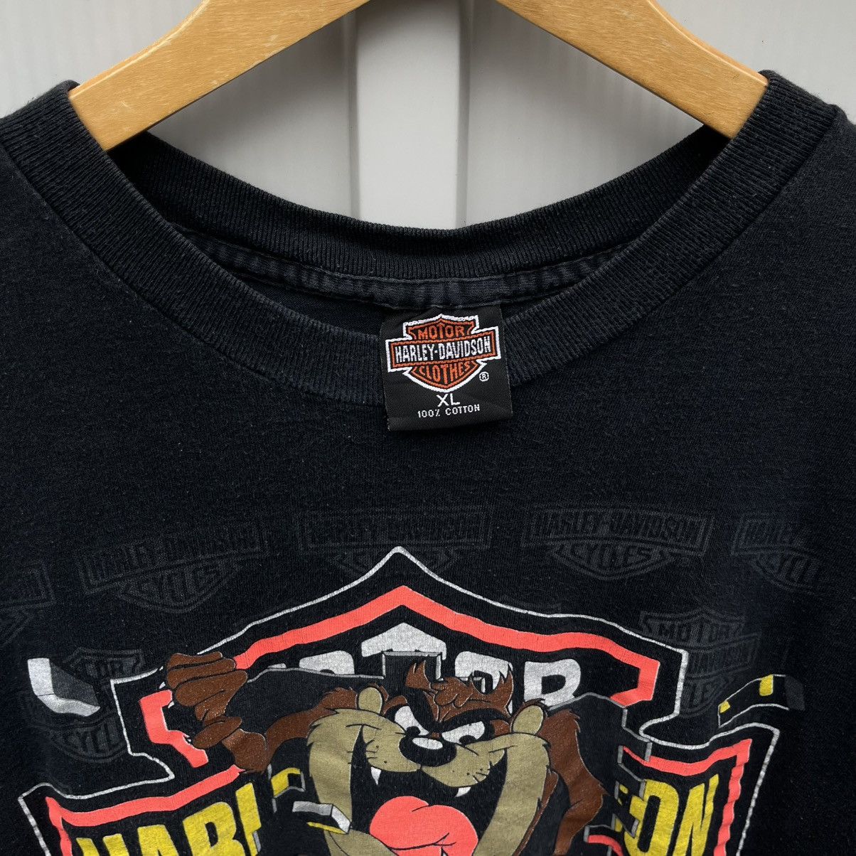Harley Davidson × Vintage × Warner Bros Vintage 91’ Harley Davidson X Warner Bros Taz Tee Sz L Size US L / EU 52-54 / 3 - 3 Thumbnail