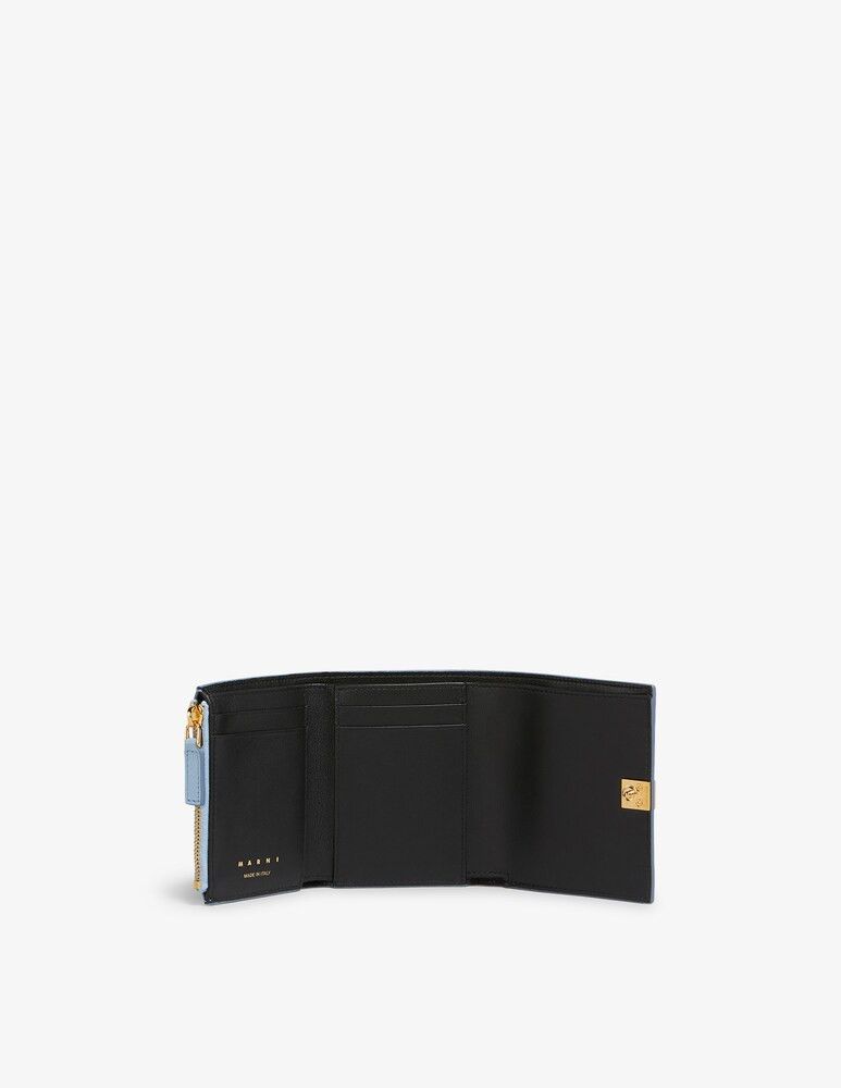 Marni o1w1db10125 Size:OS/Prisma Tri-Fold Wallet in Blue Size ONE SIZE - 2 Thumbnail