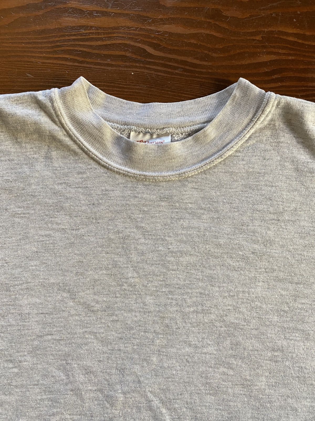 Hanes Vintage 90’s Hanes Grey Blank Thin Crewneck Sweatshirt Size US XS / EU 42 / 0 - 5 Thumbnail
