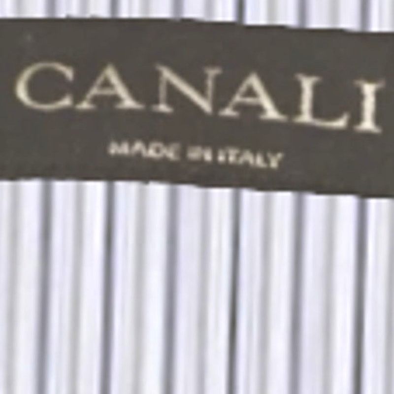 Canali Canali Dress Shirt in White/Blue | Size 44 Size US L / EU 52-54 / 3 - 4 Thumbnail