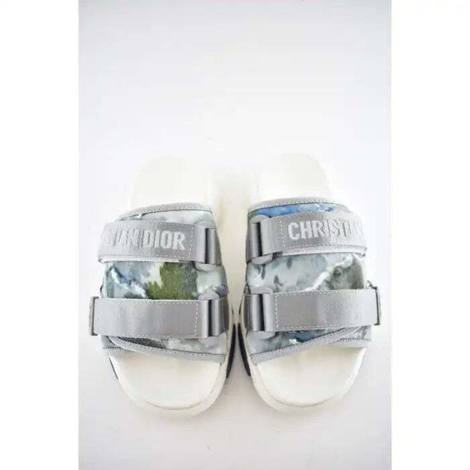 Dior Dior D-Wander Blue Shaded Camouflage Platform Logo Slide Size US 5.5 / IT 35.5 - 5 Thumbnail