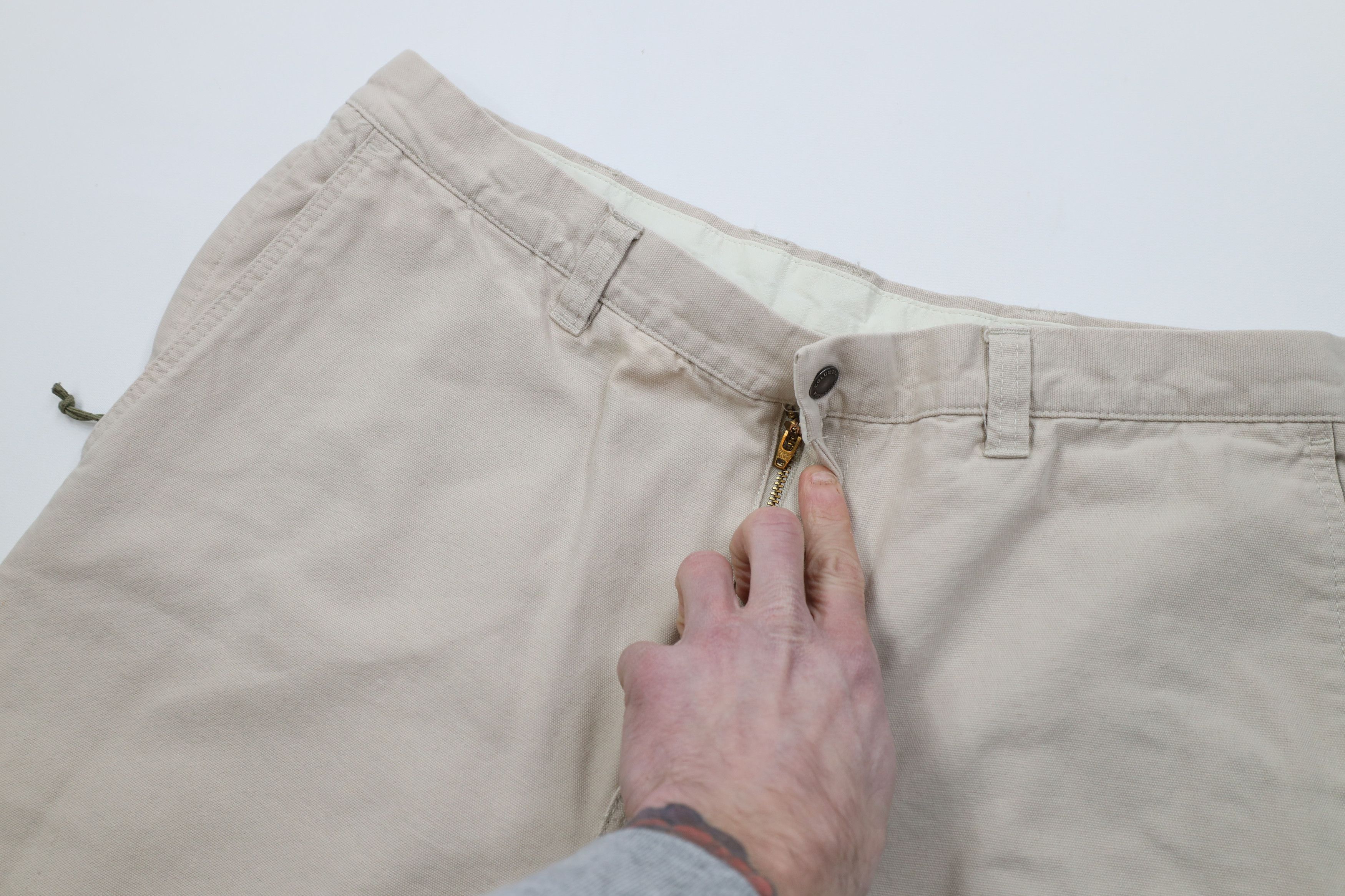 Columbia Vintage Y2K Columbia Wide Leg Chino Pants Trousers Beige Size US 36 / EU 52 - 7 Thumbnail