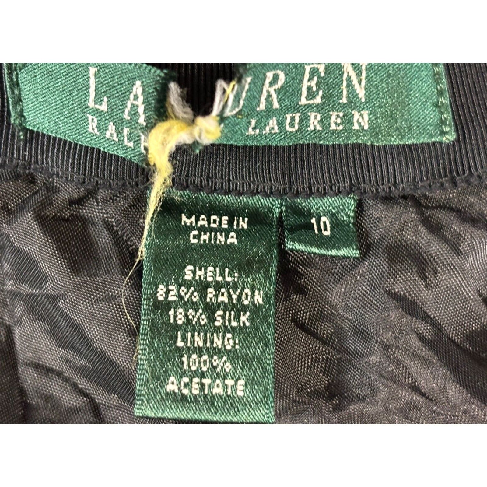Ralph Lauren VINTAGE Women’s Lauren Ralph Lauren Velvet Pants Trousers Sz 10 Black Lined Dress Pants Silk Blend Velvet Size 32" / US 10 / IT 46 - 5 Thumbnail