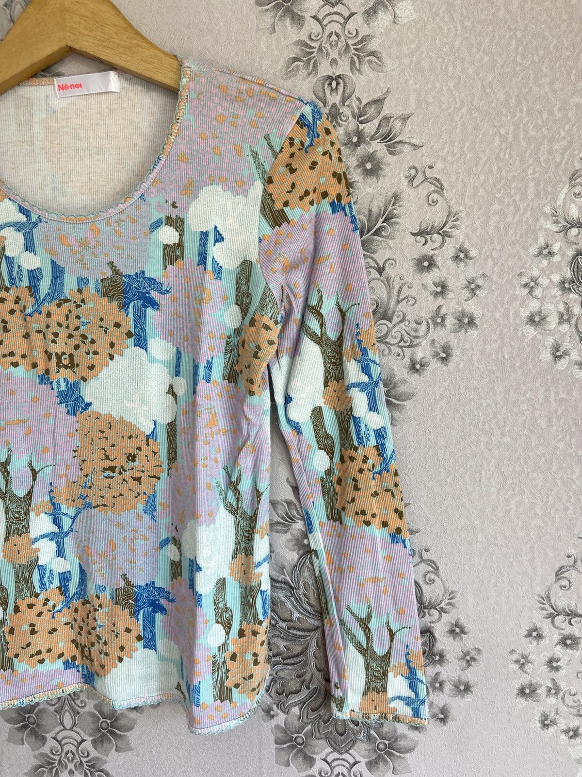 Issey Miyake Ne-Net By Issey Miyake Tree Pattern Long Sleeve Size US M / EU 48-50 / 2 - 5 Thumbnail