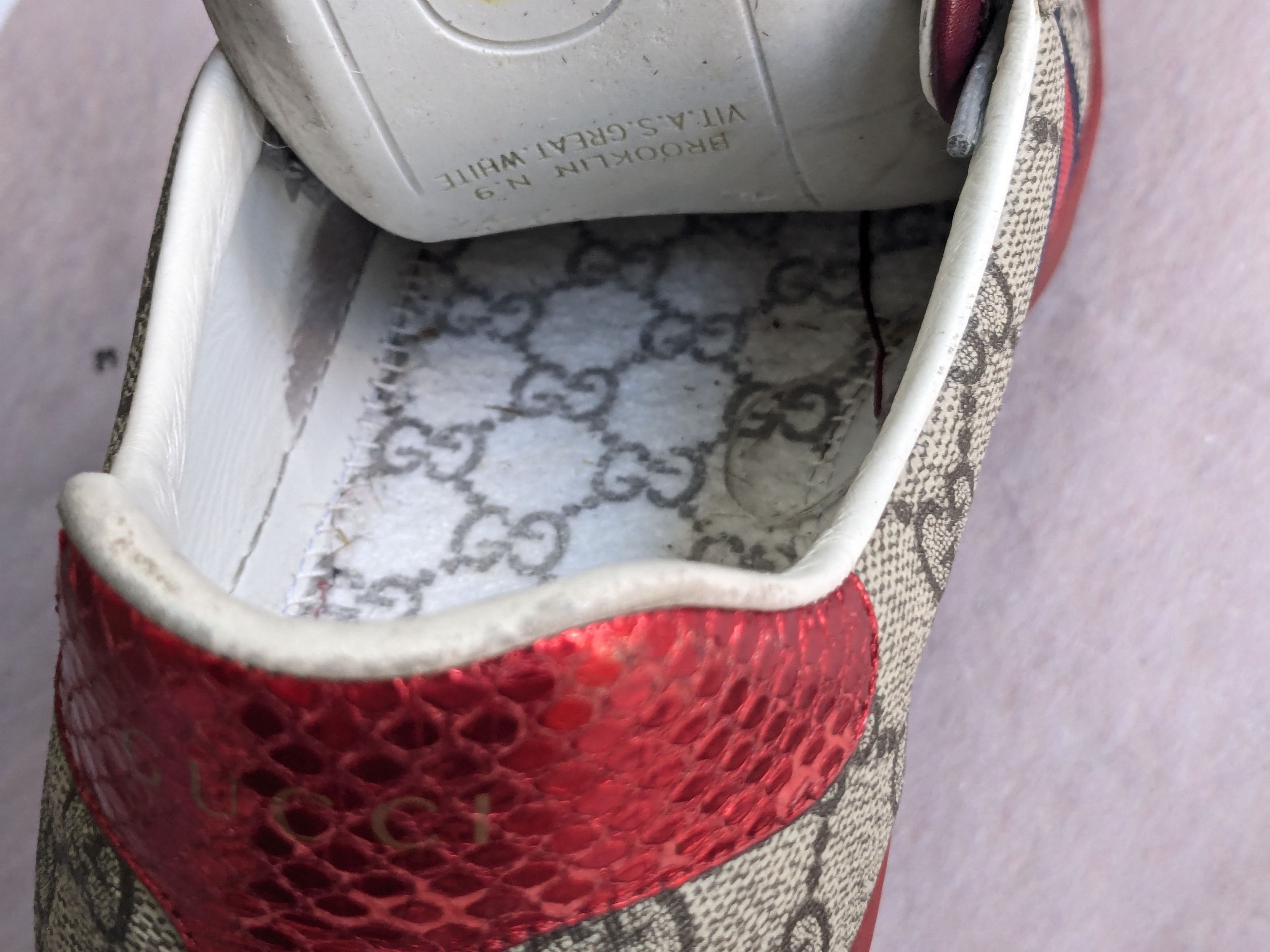Gucci Gucci Ace Sneakers 10 Canvas Monogram Supreme Low Tops Size US 10 / EU 43 - 3 Thumbnail