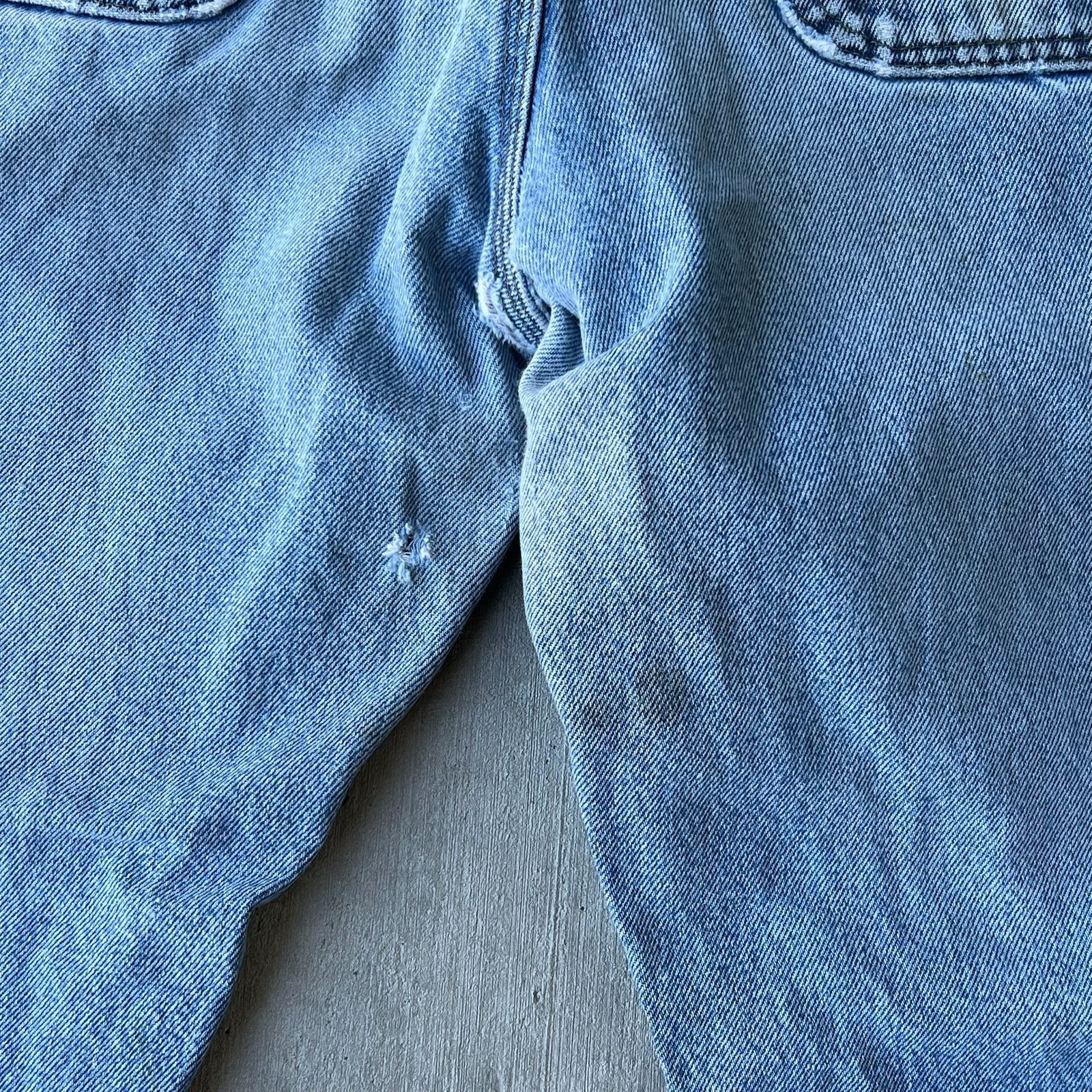 Carhartt × Vintage Carhartt faded denim blue jean double knee work wear pants Size US 32 / EU 48 - 13 Thumbnail