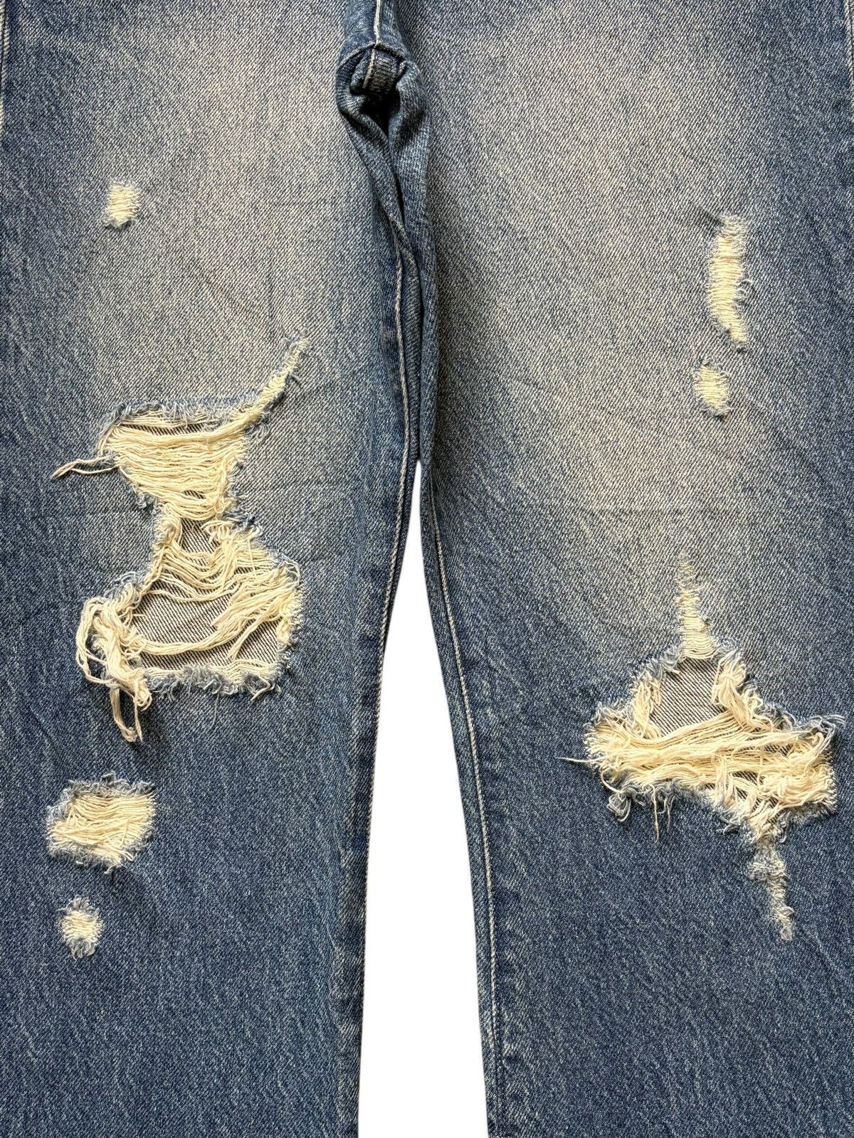 Acne Studios Vintage Japanese Brand Faded Wash Bootcut Distressed Jeans Size 29" - 3 Thumbnail