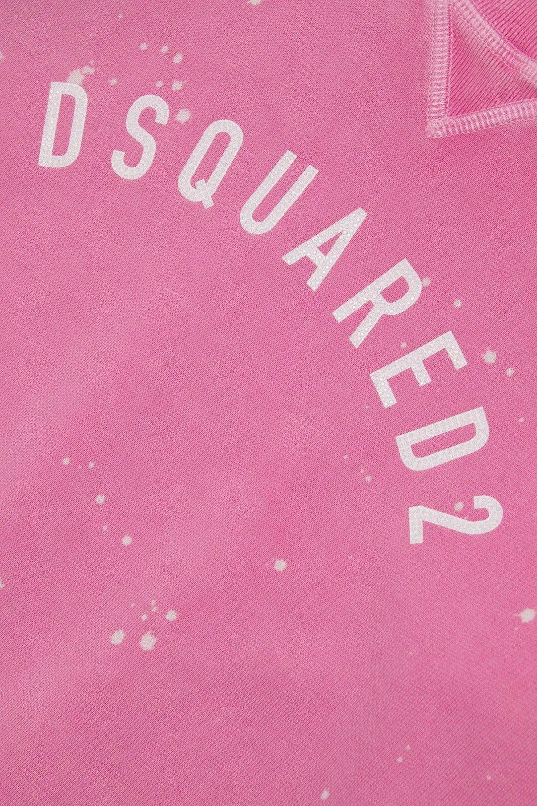 Dsquared2 DSQUARED2 Kids Logo-Printed Lace-Trim Crewneck Sweatshirt Size S / US 4 / IT 40 - 3 Thumbnail