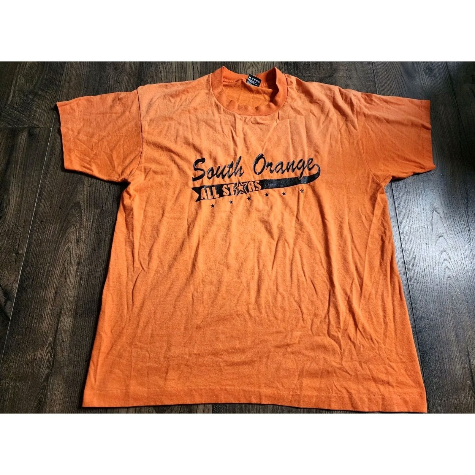 Fruit Of The Loom Vintage Fruit of the Loom Mens XL South Orange All Stars 1994 Baseball T Shirt Double Sided Organic Cotton Blend Orange Graphic Tee Mens Size US XL / EU 56 / 4 - 8 Thumbnail
