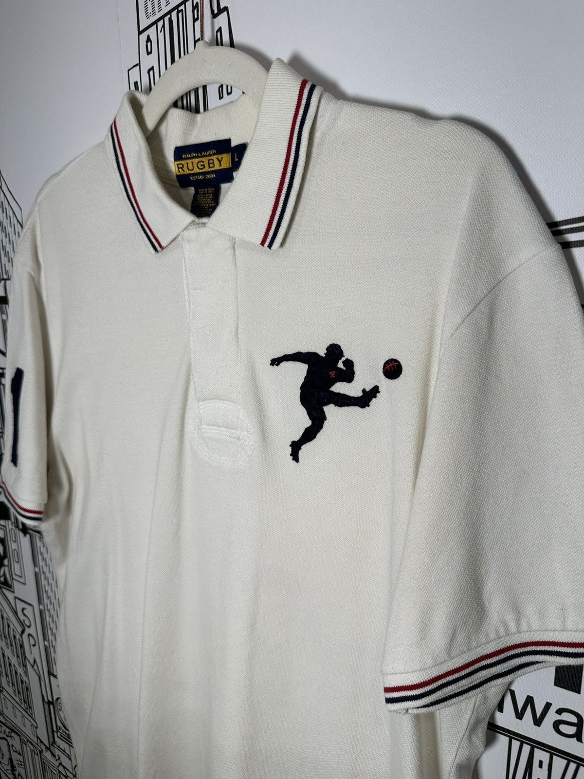 Polo Ralph Lauren Rugby Ralph Lauren Big Kicker Polo White L Size US L / EU 52-54 / 3 - 2 Thumbnail