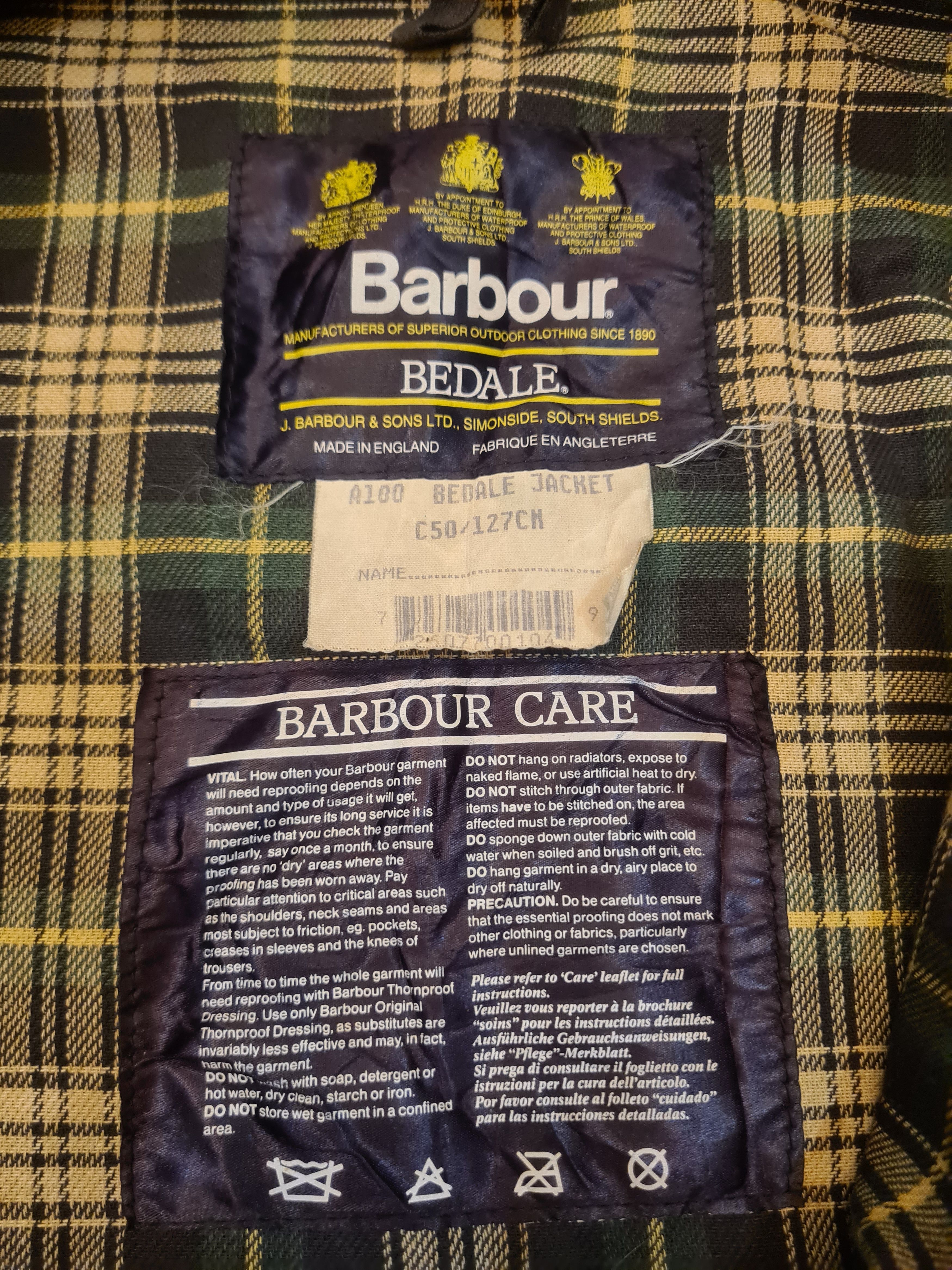 Barbour Sunfaded distressed barbour bedale outdoor hunting camp Size US L / EU 52-54 / 3 - 11 Thumbnail