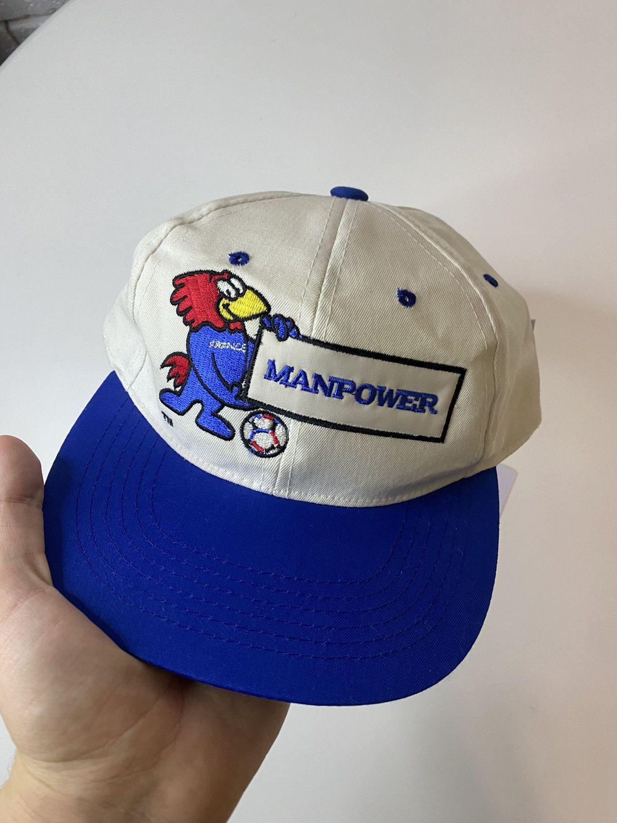 Vintage France 90 World Cup cap hat Size ONE SIZE - 2 Thumbnail