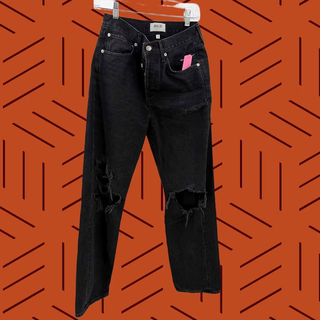 Agolde Pre-Owned AGolde Black Size 26 Distressed Jeans Size 26" / US 2 / IT 38 - 1 Thumbnail