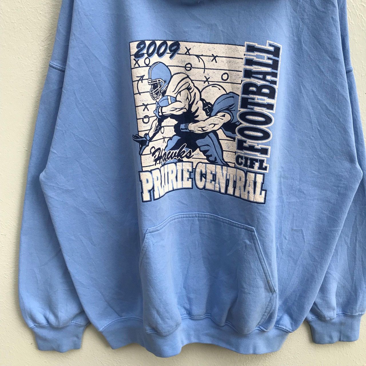 American Apparel Prairie Central Football Team CIFL Pullover Hoodie Size US XL / EU 56 / 4 - 4 Thumbnail