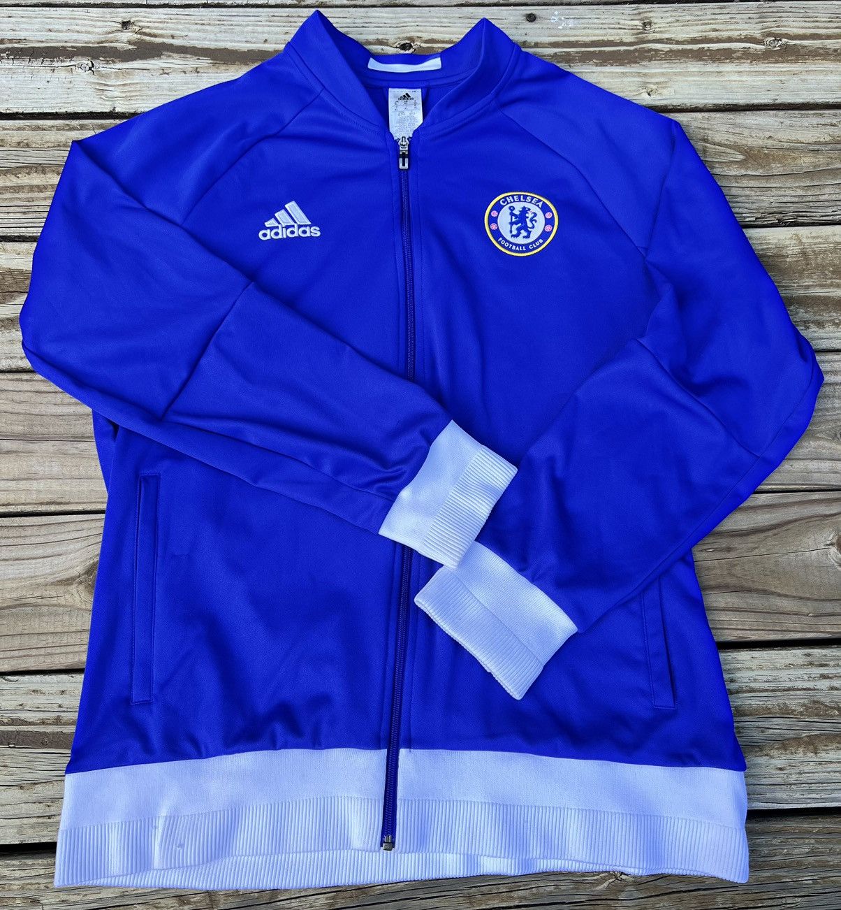 Adidas × Chelsea Soccer ADIDAS CHELSEA Warmup Jacket Size US XL / EU 56 / 4 - 4 Thumbnail