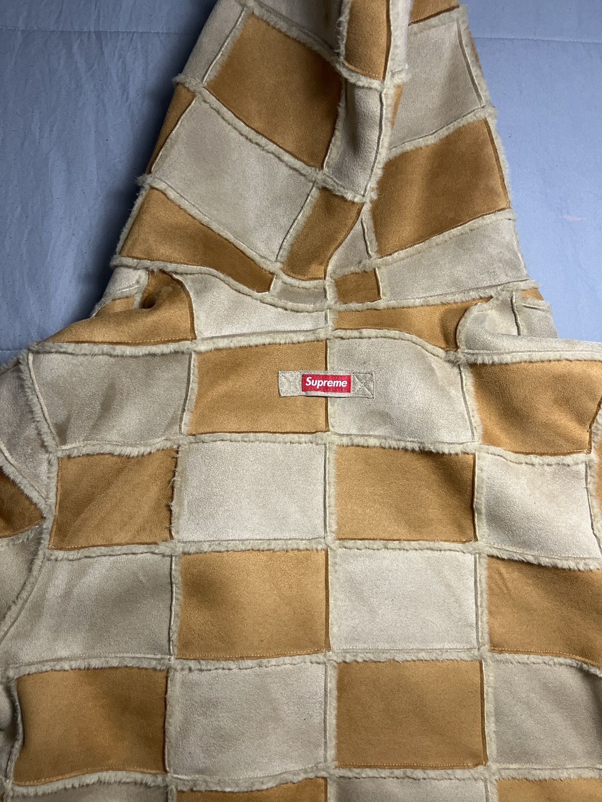 Supreme Supreme Faux Suede Patchwork Hooded Jacket Size US S / EU 44-46 / 1 - 6 Thumbnail