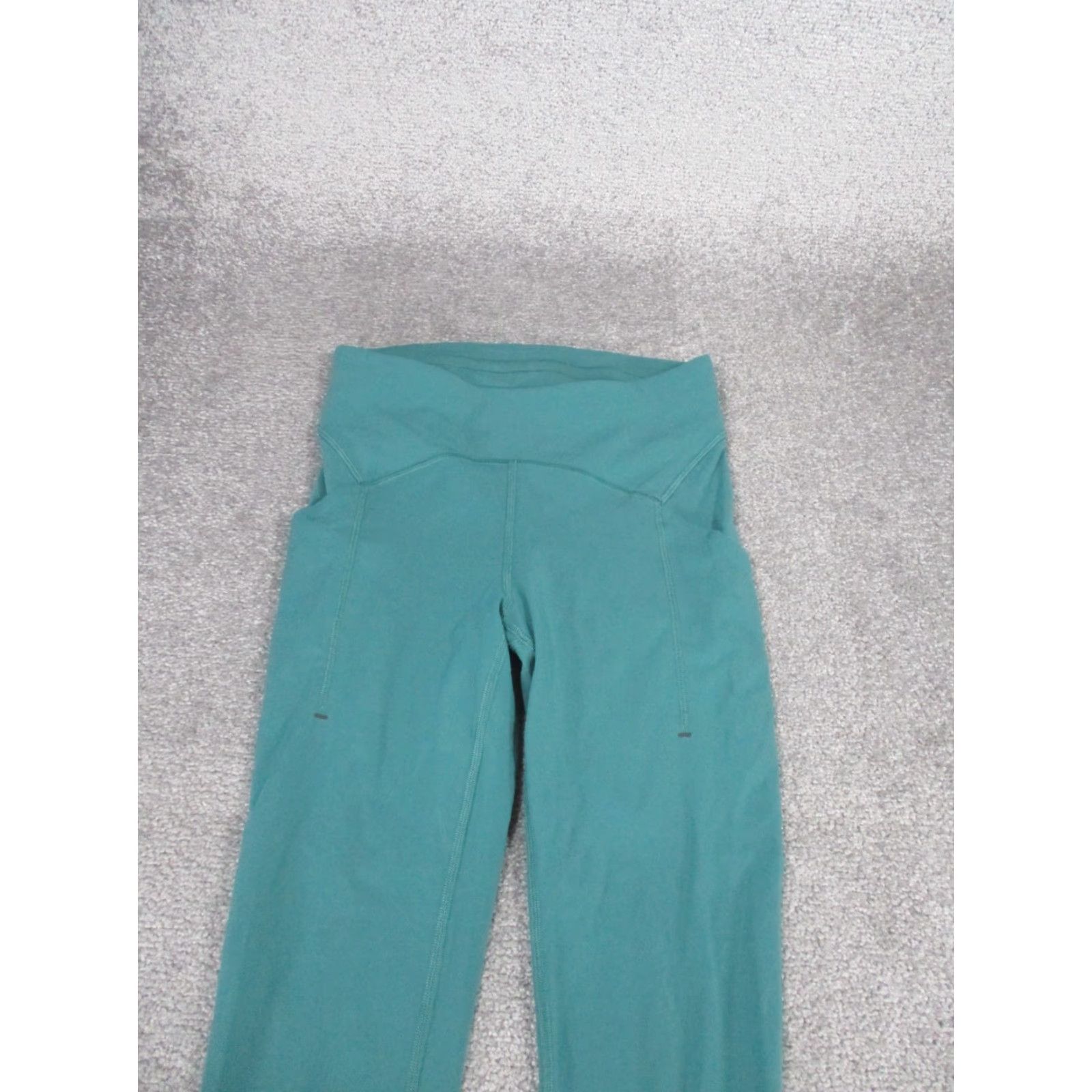 Lululemon Lululemon Leggings Womens 6 Power Thru HR Crop Teal Blue Activewear Cropped Athletic Tight Comfortable Space Athleisure Gym Running Yoga Womens Size 28" / US 6 / IT 42 - 3 Thumbnail