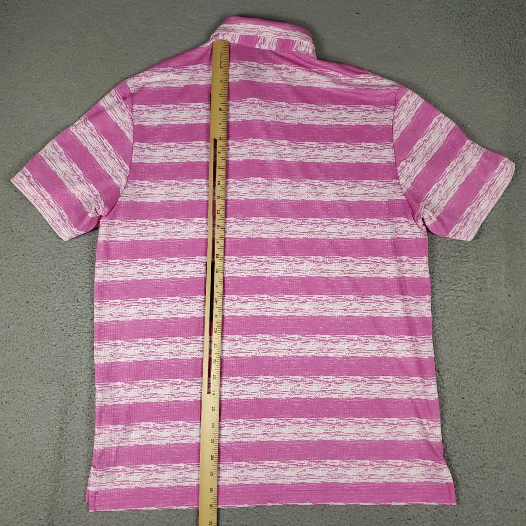 Adidas Adidas Polo Shirt Mens Large Pink Striped Las Vegas Golf Short Sleeve Polo Shirt Mens Large Pink Striped Las Vegas Golf Short Sleeve Size US L / EU 52-54 / 3 - 4 Thumbnail