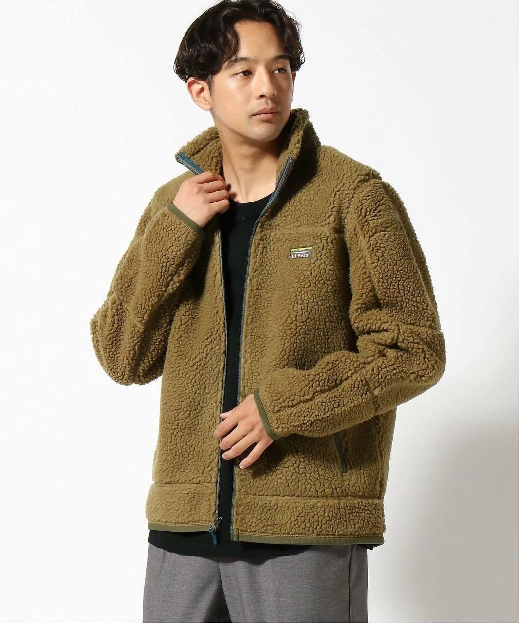 L.L. Bean L.L. Bean Mountain Pile Sherpa Fleece Jacket Olive Green M Size US M / EU 48-50 / 2 - 1 Thumbnail