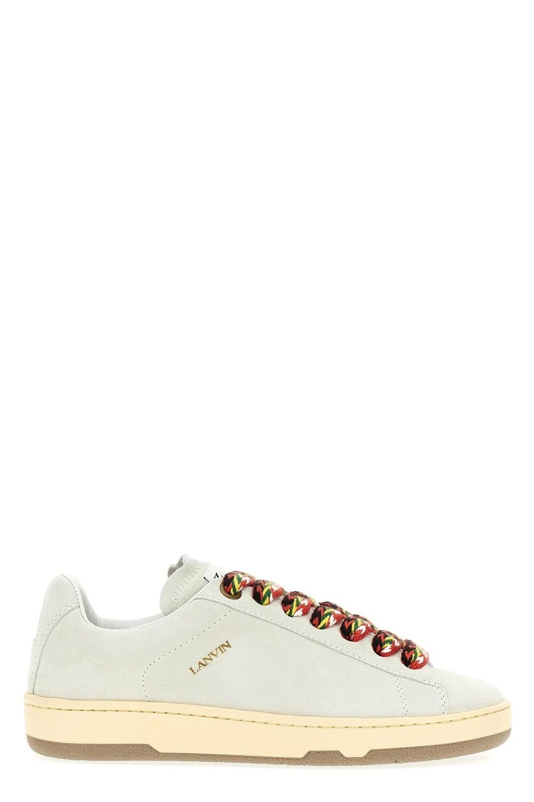 Lanvin LANVIN Curb Lite White Suede Sneakers New & Authentic Size US 5.5 / EU 38 - 1 Thumbnail