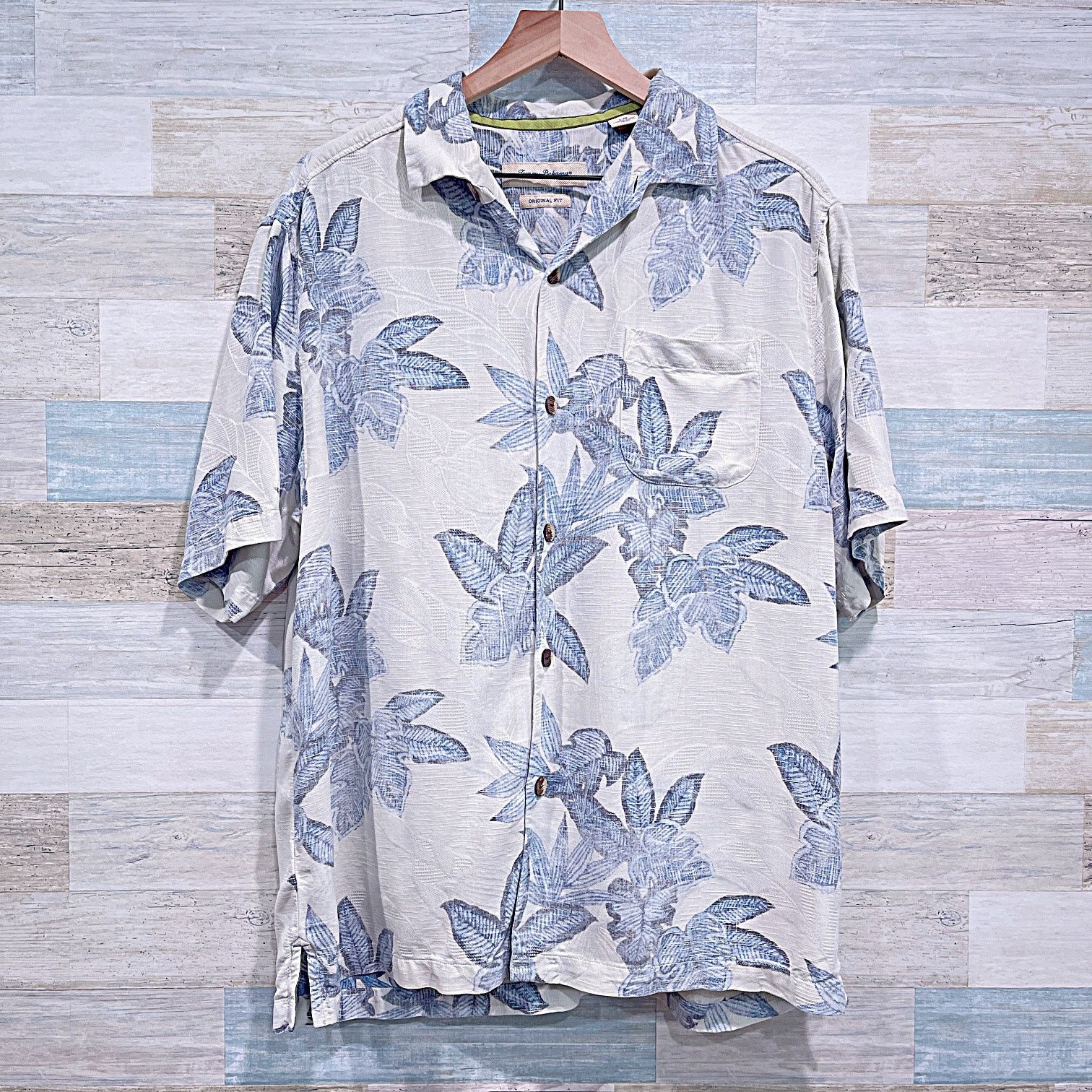 Tommy Bahama TOMMY BAHAMA 100% Silk Hawaiian Floral Camp Shirt Mens Large Size US L / EU 52-54 / 3 - 2 Thumbnail