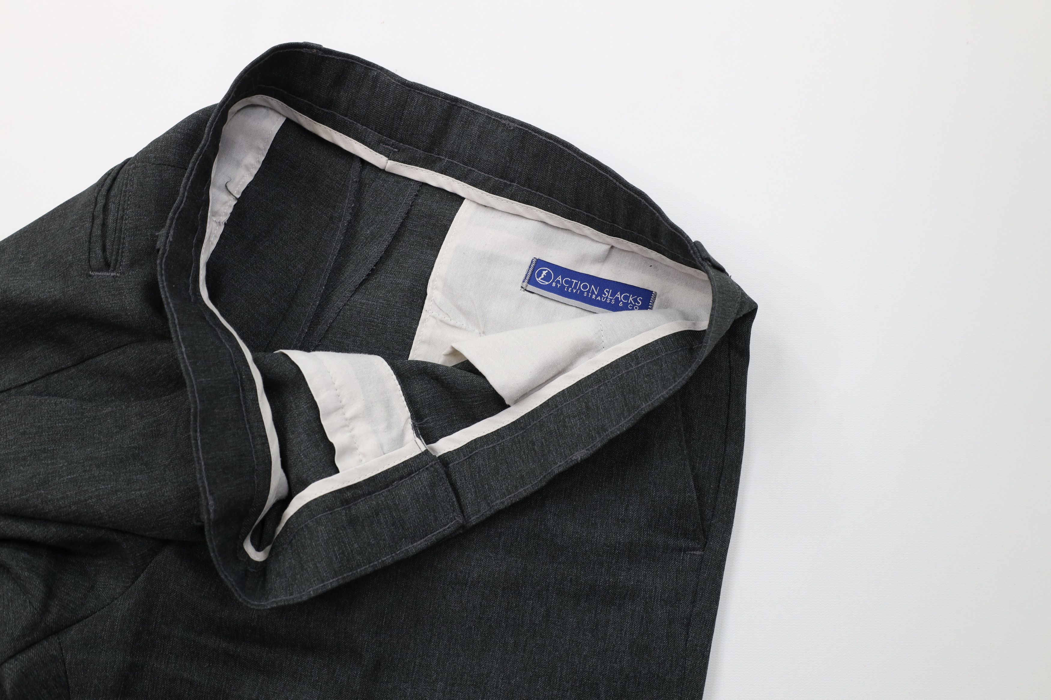 Levi's Vintage 90s Levis Flared Wide Leg Chino Pants Heather Gray Size US 36 / EU 52 - 8 Thumbnail