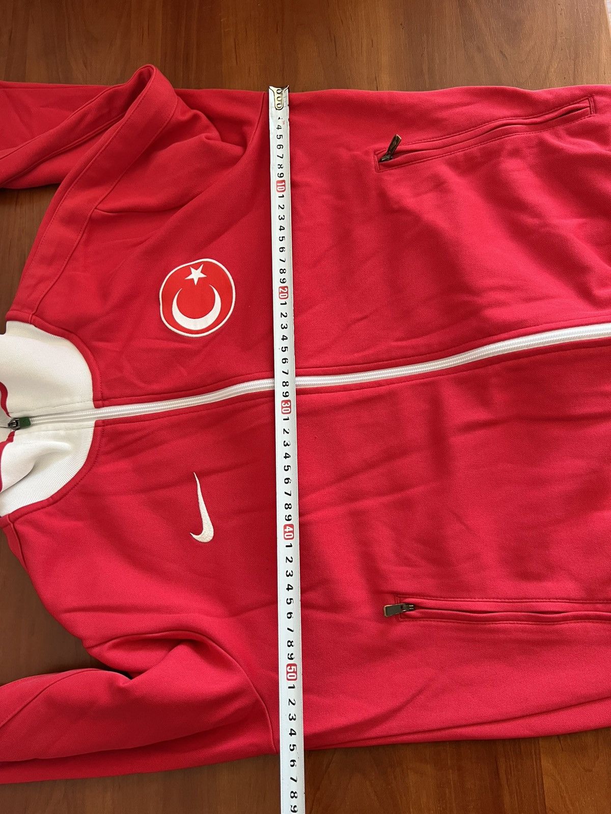Nike TURKEY TEAM 2010/11 TRAINING NIKE SOCCER FOOTBALL ZIP JACKET Size US M / EU 48-50 / 2 - 21 Thumbnail