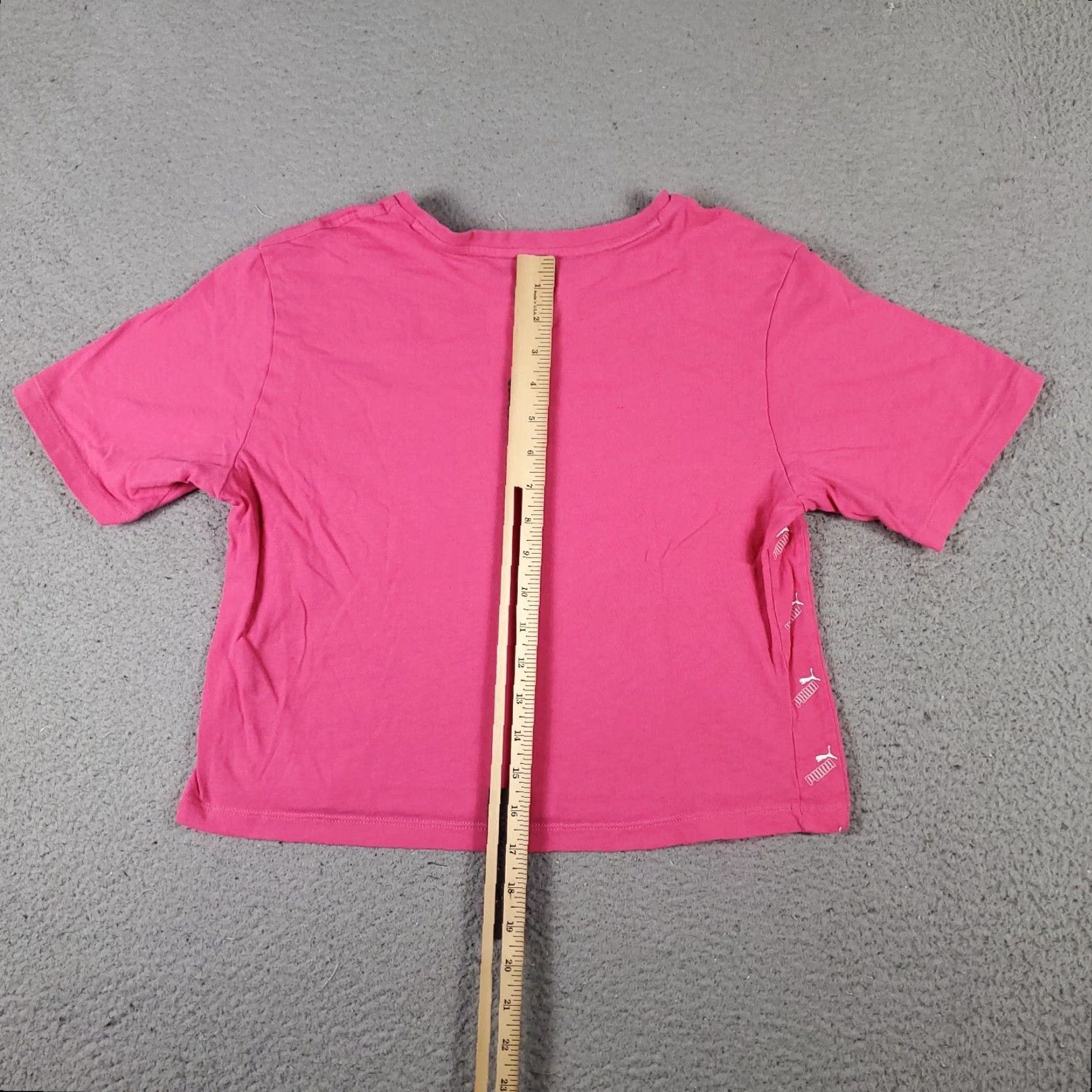 Puma VINTAGE Puma Women's T-Shirt XS Pink Casual Cotton Logo Short Sleeve Size XS / US 0-2 / IT 36-38 - 4 Thumbnail