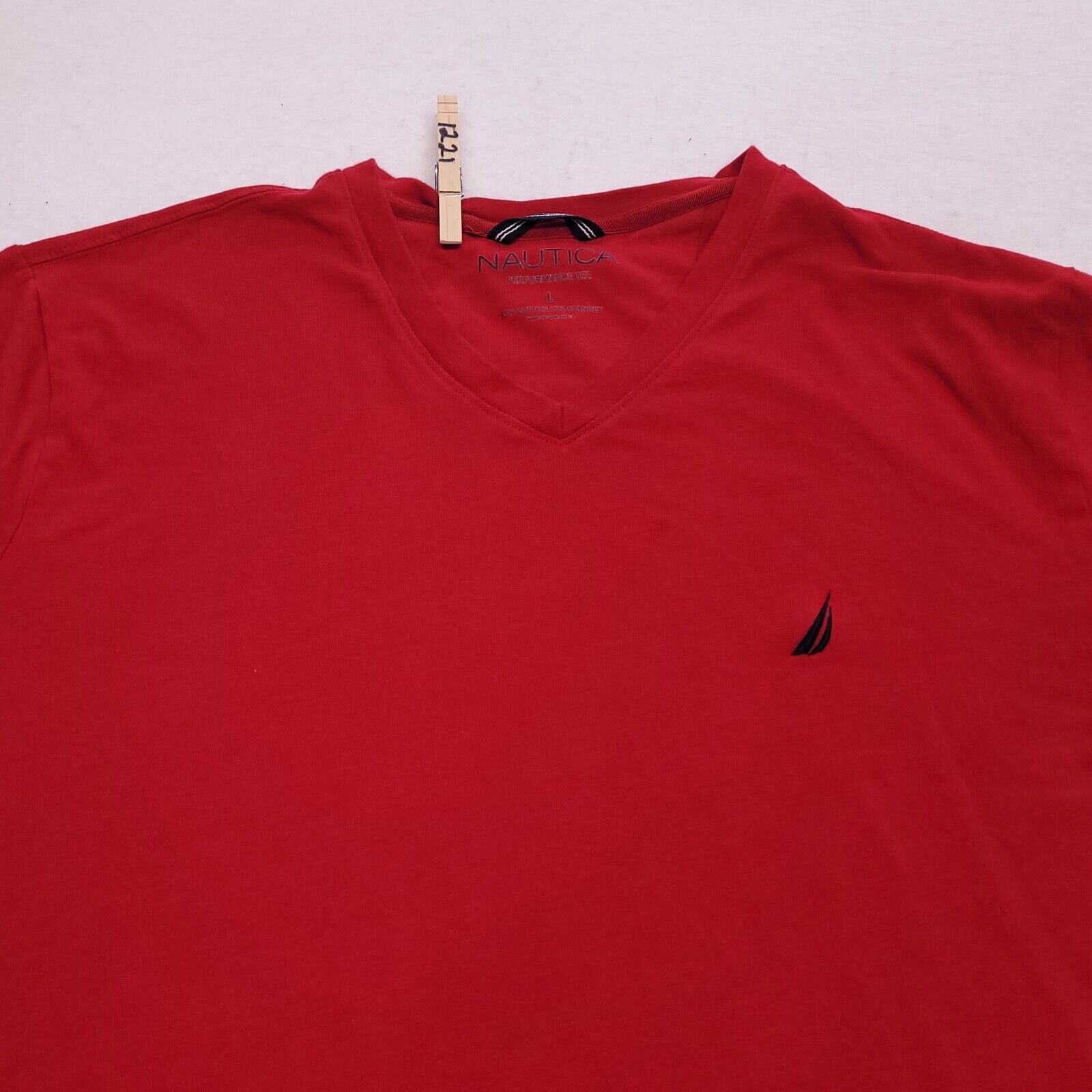 Nautica Nautica Casual Pullover T-Shirt Adult Mens Size Large L Red Size US L / EU 52-54 / 3 - 1 Thumbnail