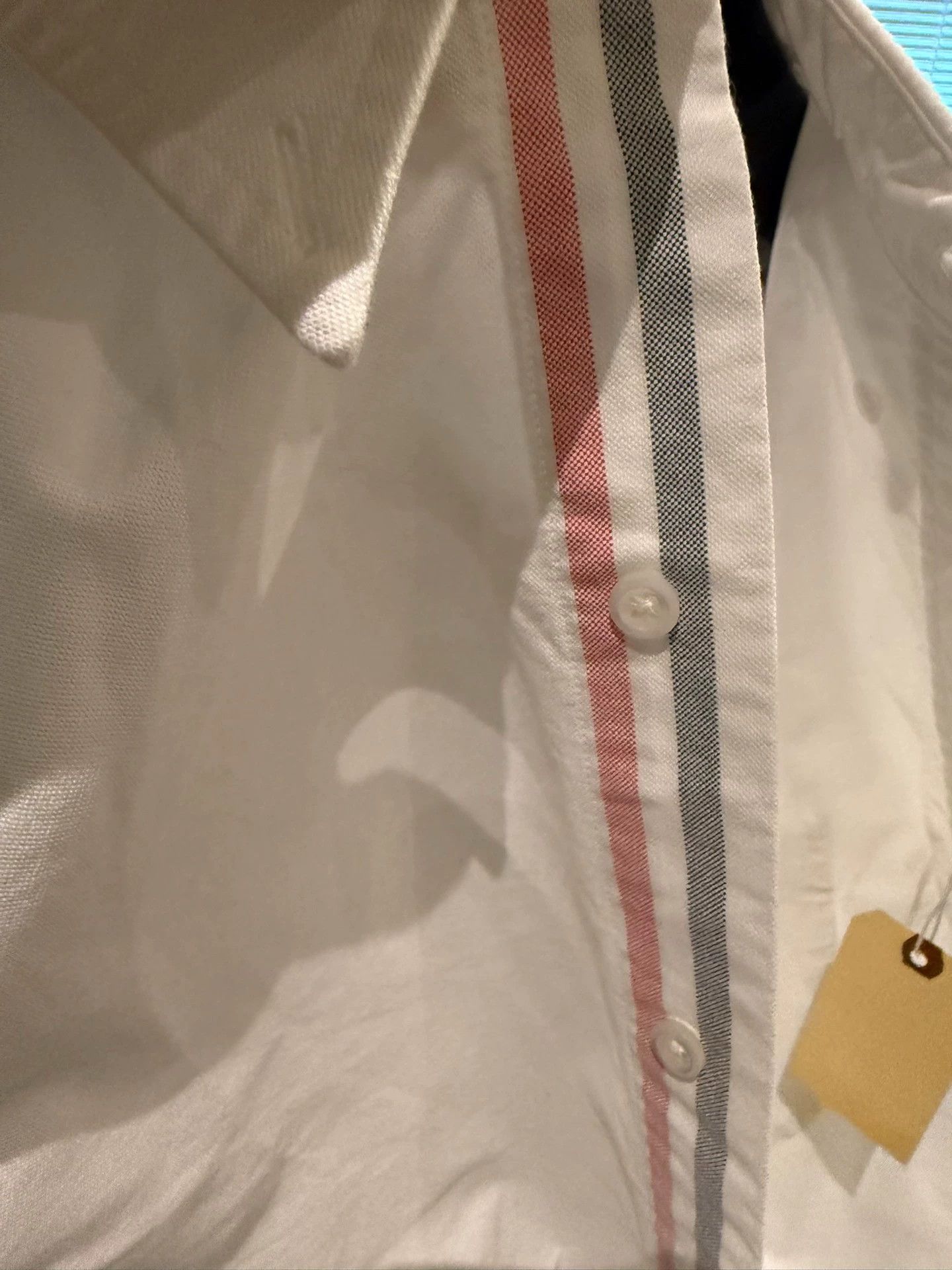 Thom Browne Thom Browne Rare Color-Blocked White Oxford Shirt Size 1 Size US S / EU 44-46 / 1 - 7 Thumbnail