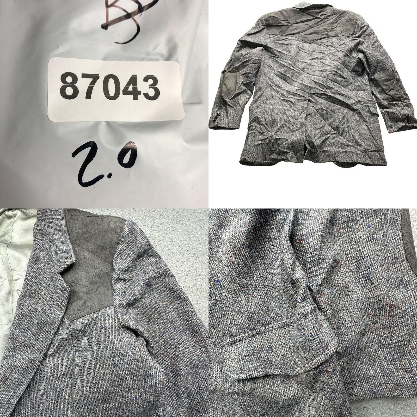 Pendleton VINTAGE Pendleton Wool Lined Blazer Coat Jacket Mens 46 XXL Notched Collar Pockets Gray Size 46R - 8 Thumbnail