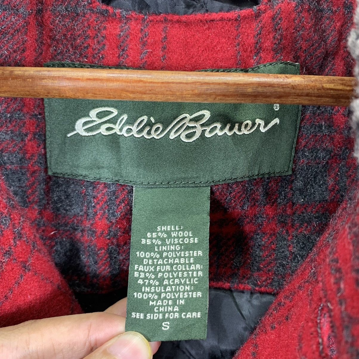 Eddie Bauer × Vintage Vintage Eddie Bauer Faux Fur Collared Jacket Size US S / EU 44-46 / 1 - 5 Thumbnail